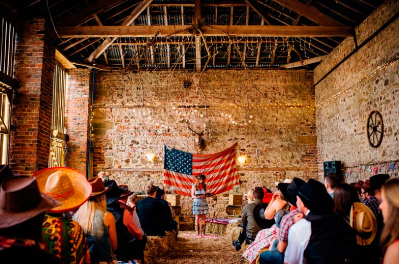 Western themed wedding at Camp Katur