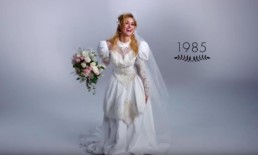 100 years of wedding gowns